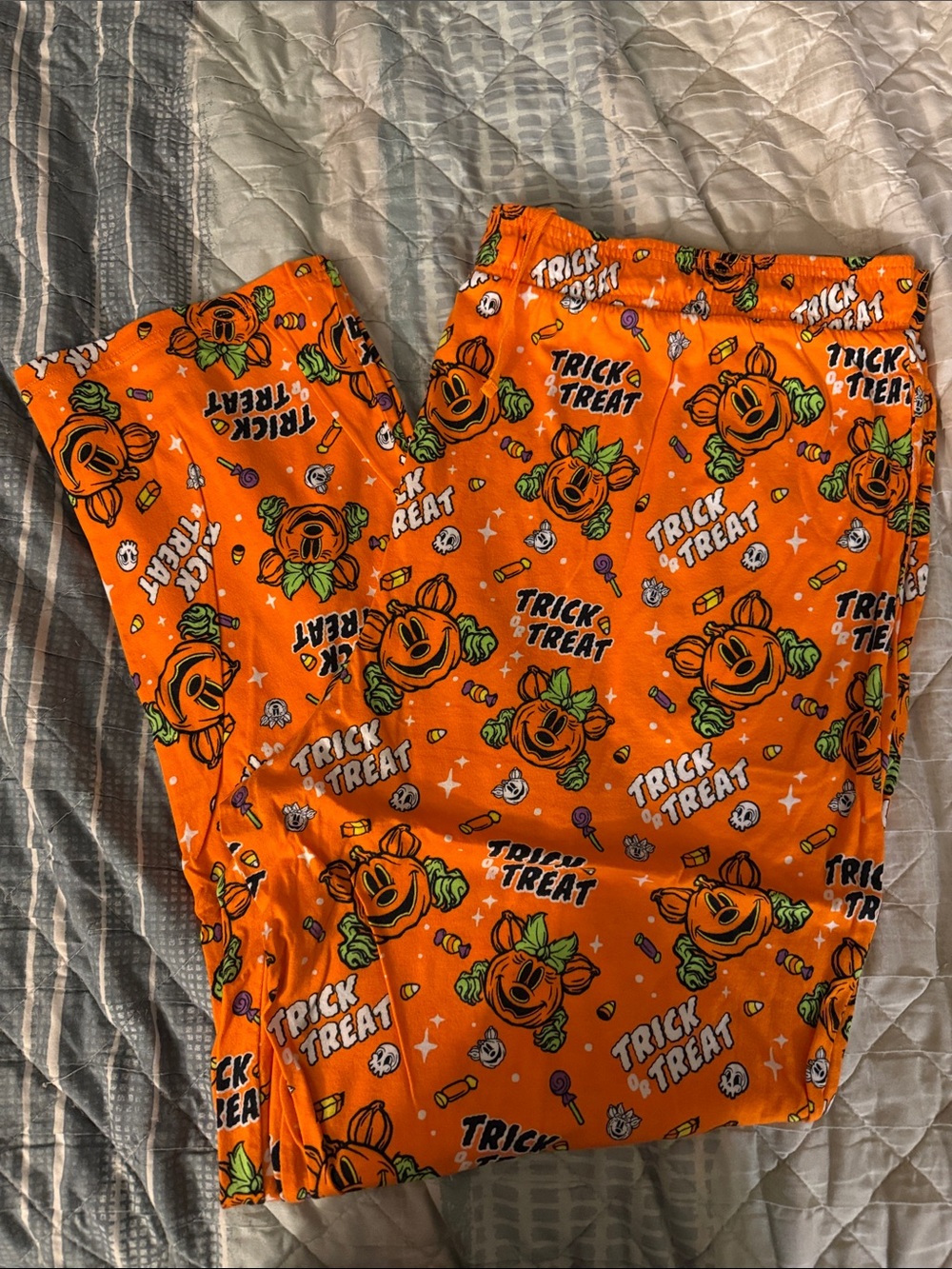 Disney Orange Trick or Treat Pumpkin Women's Pajama Pants